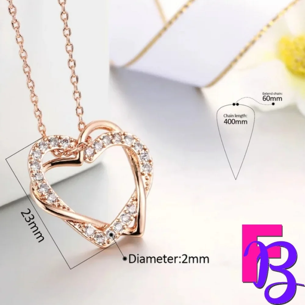 *NEW!* 18K White Gold Heart to Heart CZ Necklace - Picture 7 of 10